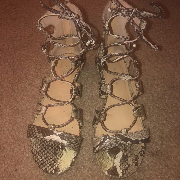 J/Slides Snakeskin sandals - Picture 2 of 4